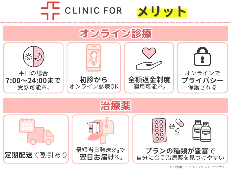 女性-薄毛治療-クリニックフォア-メリット